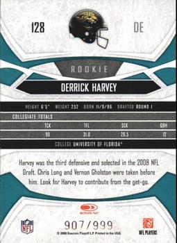 2008 Donruss Gridiron Gear #128 Derrick Harvey Back