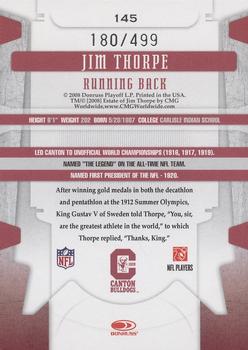 2008 Leaf Limited #145 Jim Thorpe Back