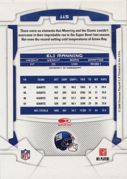 2008 Leaf Rookies & Stars #115 Eli Manning Back