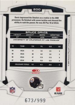 2008 Leaf Rookies & Stars #200 Bruce Davis Back