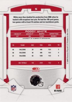 2008 Leaf Rookies & Stars Longevity #5 Roddy White Back