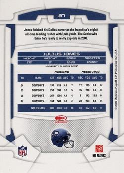 2008 Leaf Rookies & Stars Longevity #87 Julius Jones Back
