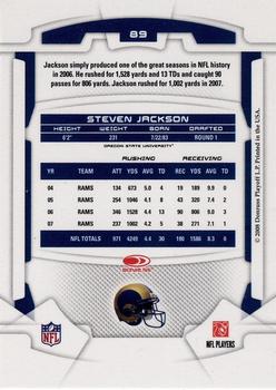2008 Leaf Rookies & Stars Longevity #89 Steven Jackson Back