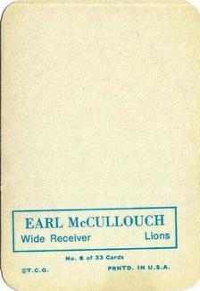 1970 Topps - Glossy #8 Earl McCullouch Back