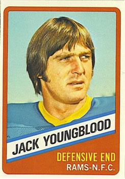1976 Wonder Bread #14 Jack Youngblood  Front
