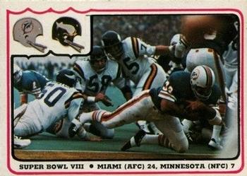1976 Fleer Team Action #64 Super Bowl VIII Front