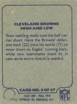 1977 Fleer Team Action #8 High and Low Back