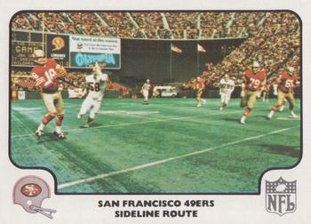 1977 Fleer Team Action #51 Sideline Route Front