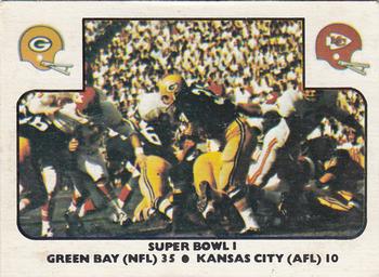1977 Fleer Team Action #57 Super Bowl I Front