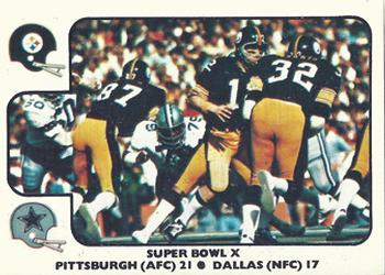 1977 Fleer Team Action #66 Super Bowl X Front