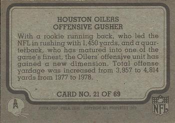 1979 Fleer Team Action #21 Offensive Gusher Back