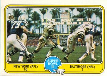 1981 Fleer Team Action #59 Super Bowl III Front
