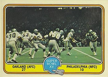1981 Fleer Team Action #71 Super Bowl XV Front