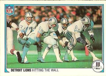 1983 Fleer Team Action #17 Hitting the Wall Front