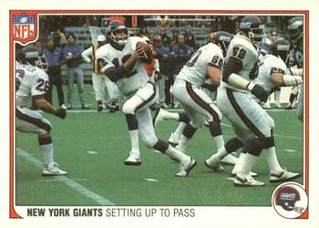 1983 Fleer Team Action #37 Setting Up to Pass Front