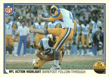1983 Fleer Team Action #79 Barefoot Follow-through Front
