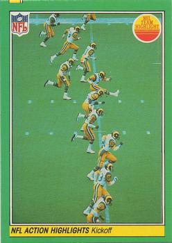1984 Fleer Team Action #81 Kickoff Front