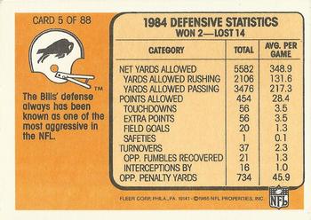 1985 Fleer Team Action #5 Swallowing Up the Opponent Back