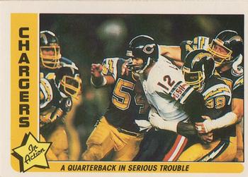 1985 Fleer Team Action #72 A Quarterback in Serious Trouble Front