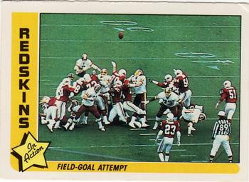 1985 Fleer Team Action #84 Field-Goal Attempt Front