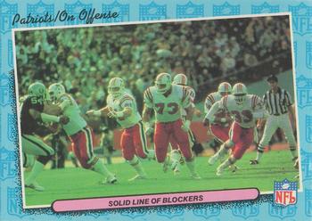 1986 Fleer Team Action #49 Solid Line of Blockers Front