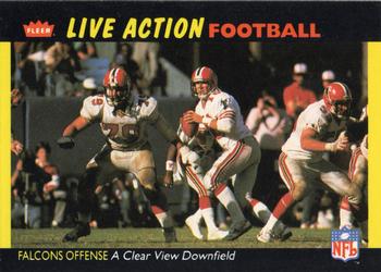1987 Fleer Team Action #1 A Clear View Downfield Front
