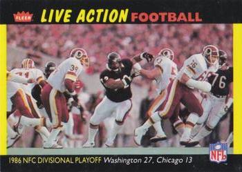 1987 Fleer Team Action #62 1986 NFC Divisional Playoff Front