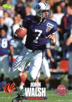 1995 Classic NFL Rookies #76 John Walsh Front