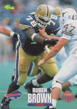 1995 Classic NFL Rookies #14 Ruben Brown Front