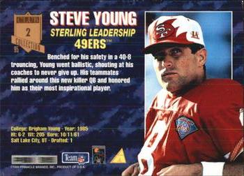 1995 Pinnacle Club Collection #2 Steve Young Back