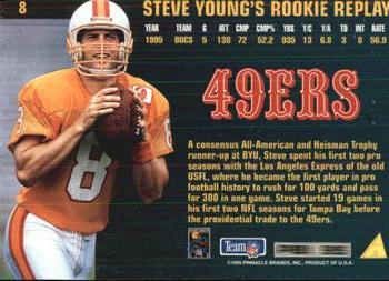 1995 Pinnacle Club Collection #8 Steve Young Back