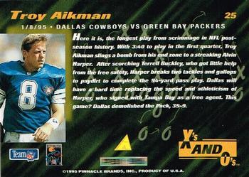 1995 Pinnacle Club Collection #25 Troy Aikman Back