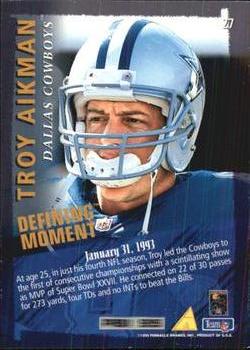 1995 Pinnacle Club Collection #27 Troy Aikman Back