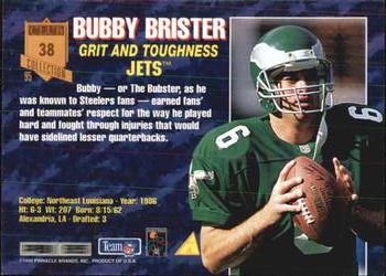 1995 Pinnacle Club Collection #38 Bubby Brister Back
