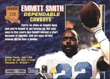 1995 Pinnacle Club Collection #230 Emmitt Smith Back