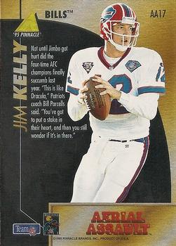 1995 Pinnacle Club Collection - Aerial Assault #AA17 Jim Kelly Back