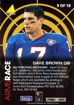 1995 Pinnacle Club Collection - Arms Race #9 Dave Brown Back
