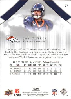 2008 Upper Deck Ultimate Collection #37 Jay Cutler Back