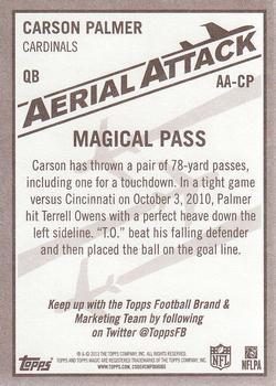 2013 Topps Magic - Aerial Attack #AA-CP Carson Palmer Back