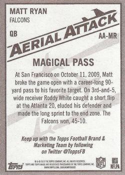 2013 Topps Magic - Aerial Attack #AA-MR Matt Ryan Back