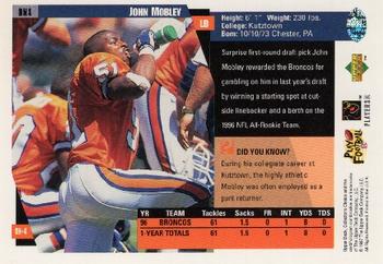 1997 Collector's Choice Denver Broncos #DN4 John Mobley Back