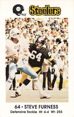 1981 Pittsburgh Steelers Police #NNO Steve Furness Front