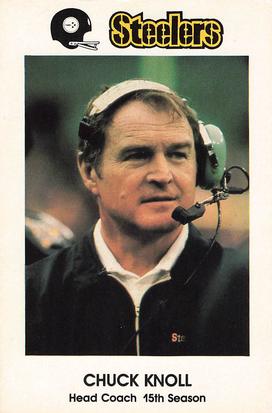 1983 Pittsburgh Steelers Police #NNO Chuck Noll Front
