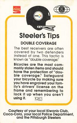 1983 Pittsburgh Steelers Police #NNO Donnie Shell Back