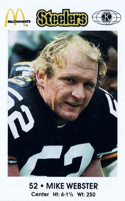 1984 Pittsburgh Steelers Police #NNO Mike Webster Front