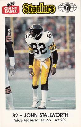 1987 Pittsburgh Steelers Kiwanis Giant Eagle Police #NNO John Stallworth Front