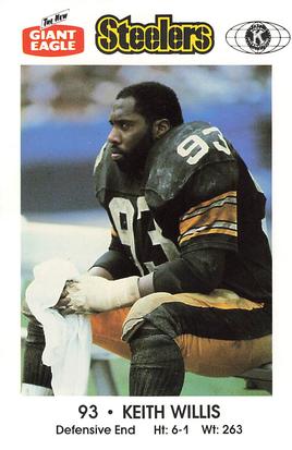 1988 Pittsburgh Steelers Kiwanis Giant Eagle Police #NNO Keith Willis Front