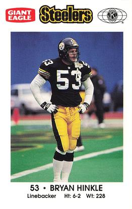 1993 Pittsburgh Steelers Police #NNO Bryan Hinkle Front