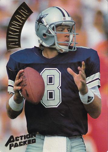 1994 Action Packed - Mammoth 7x10 #MM1 Troy Aikman Front