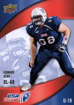 2013 Upper Deck USA Football #41 Edward Bent Front